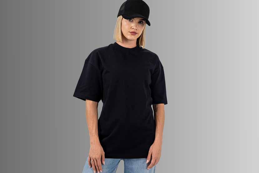 Black blank T-shirt available to order online