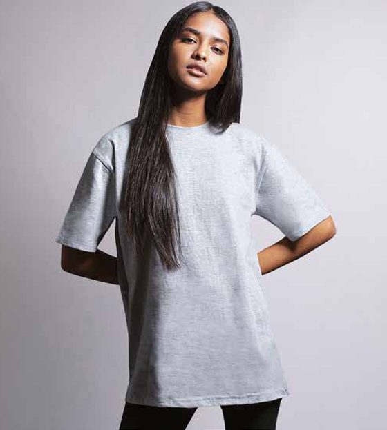 Promo T-shirt in grey melange